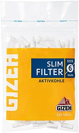 Gizeh Slim Filter Aktivkohle 6mm