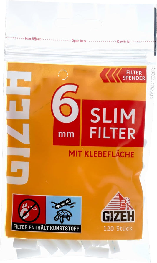 Gizeh Slim Filter 6mm Mit Papier