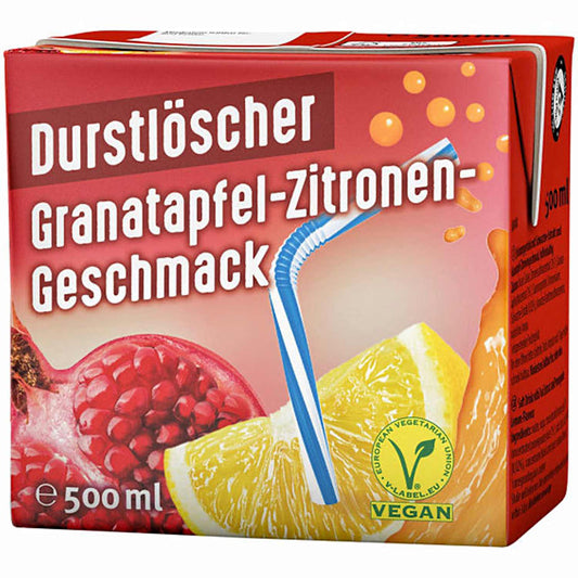 Durstlöscher Granatapfel Zitrone